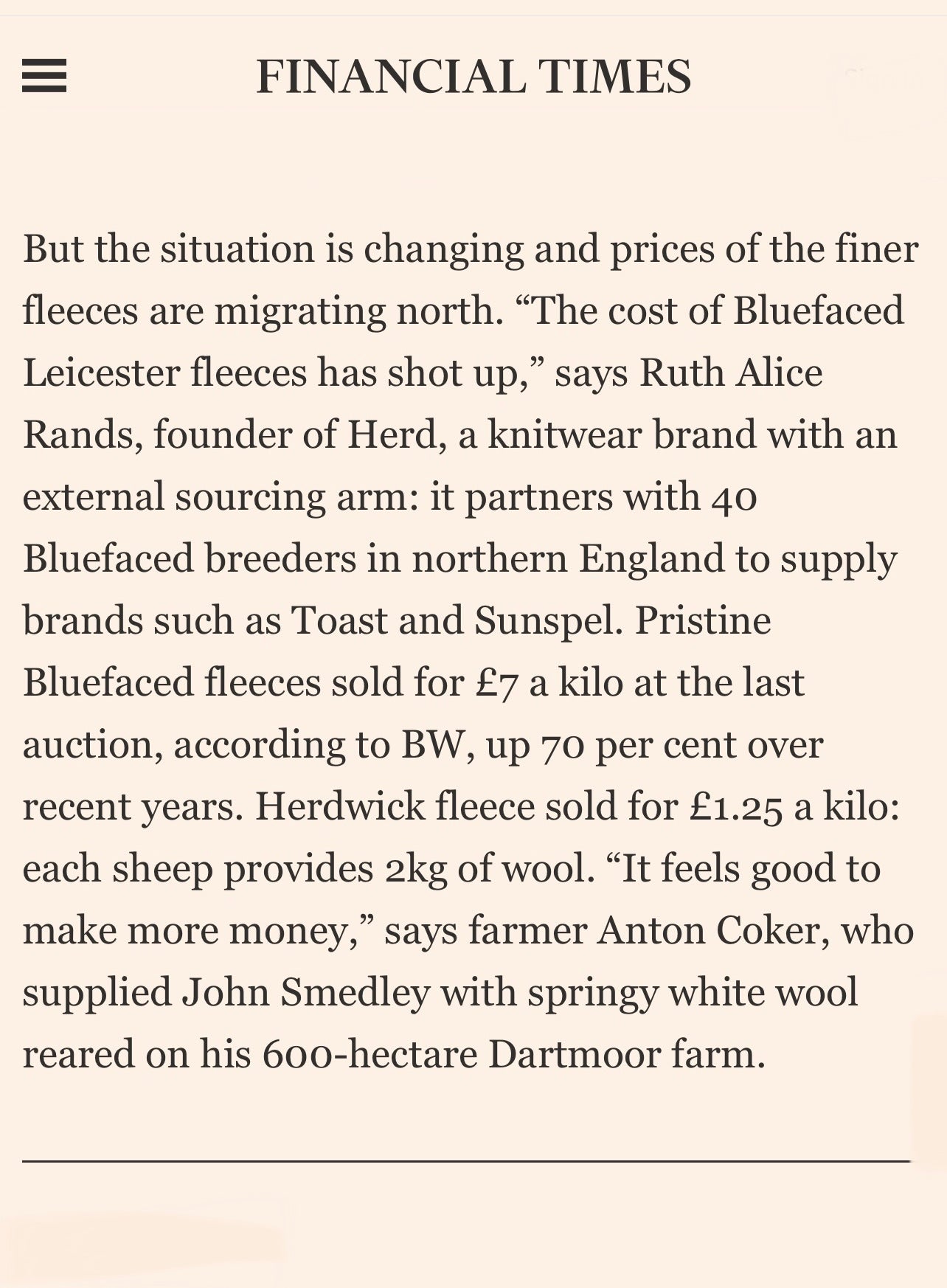 HERD in the FT How To Spend It