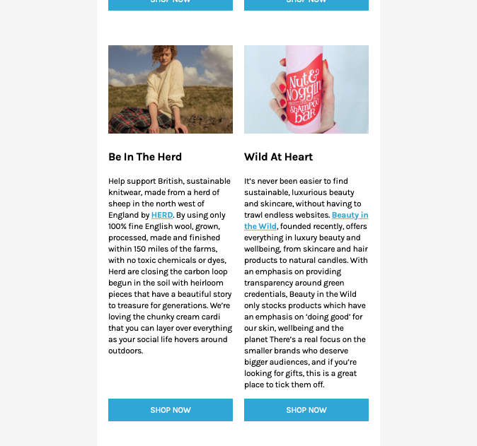 Herd featured in the Lust List at Pebble Magazine