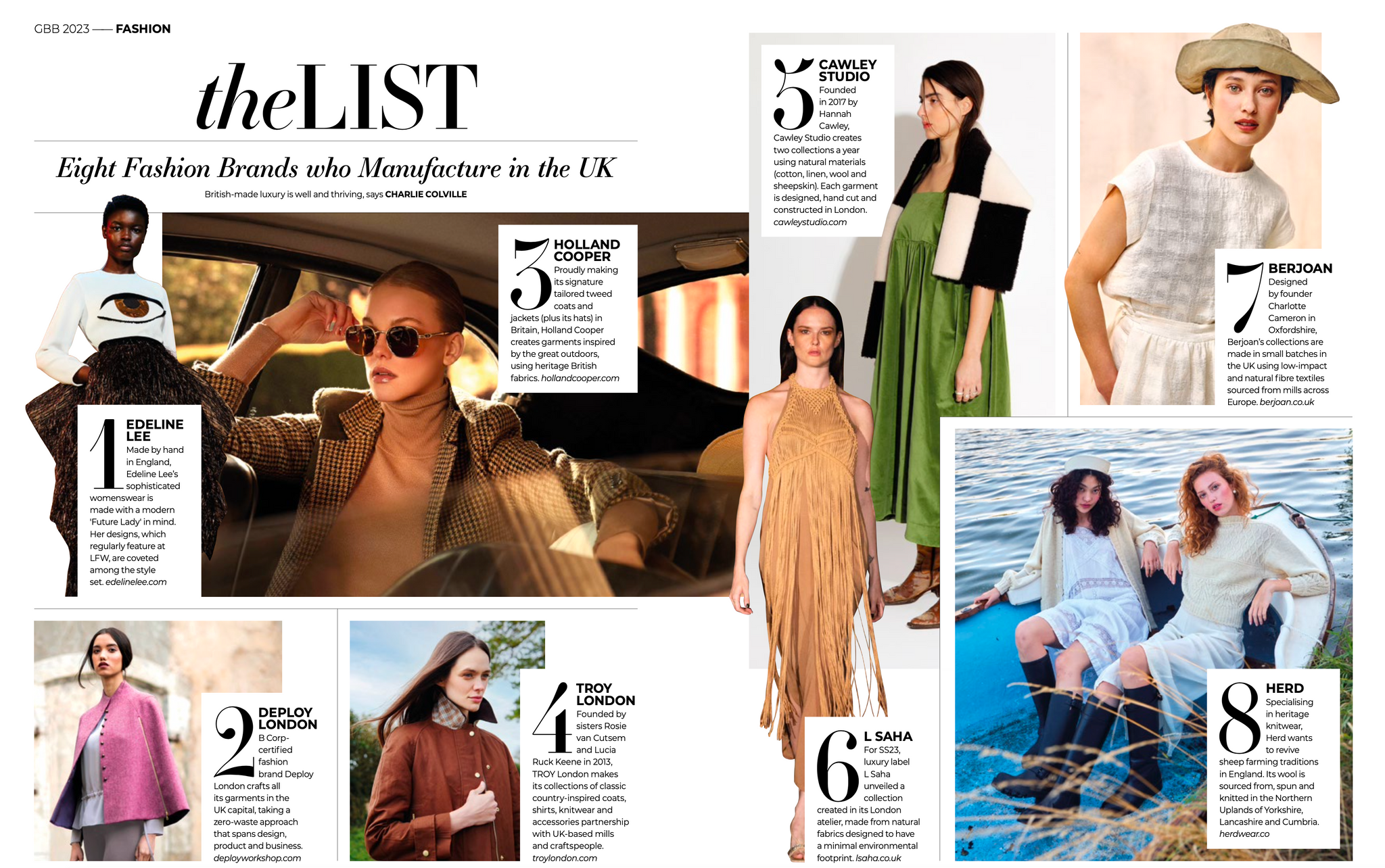 HERD featured in Country and Townhouse's Great British Brands 2023