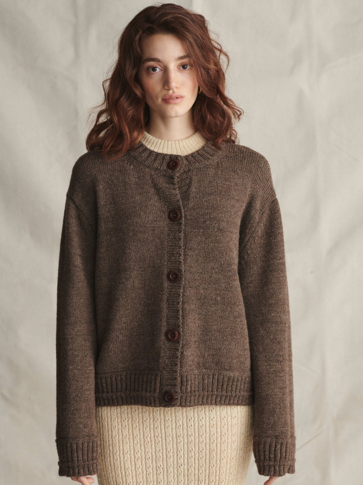 Brampton Cardigan Peat