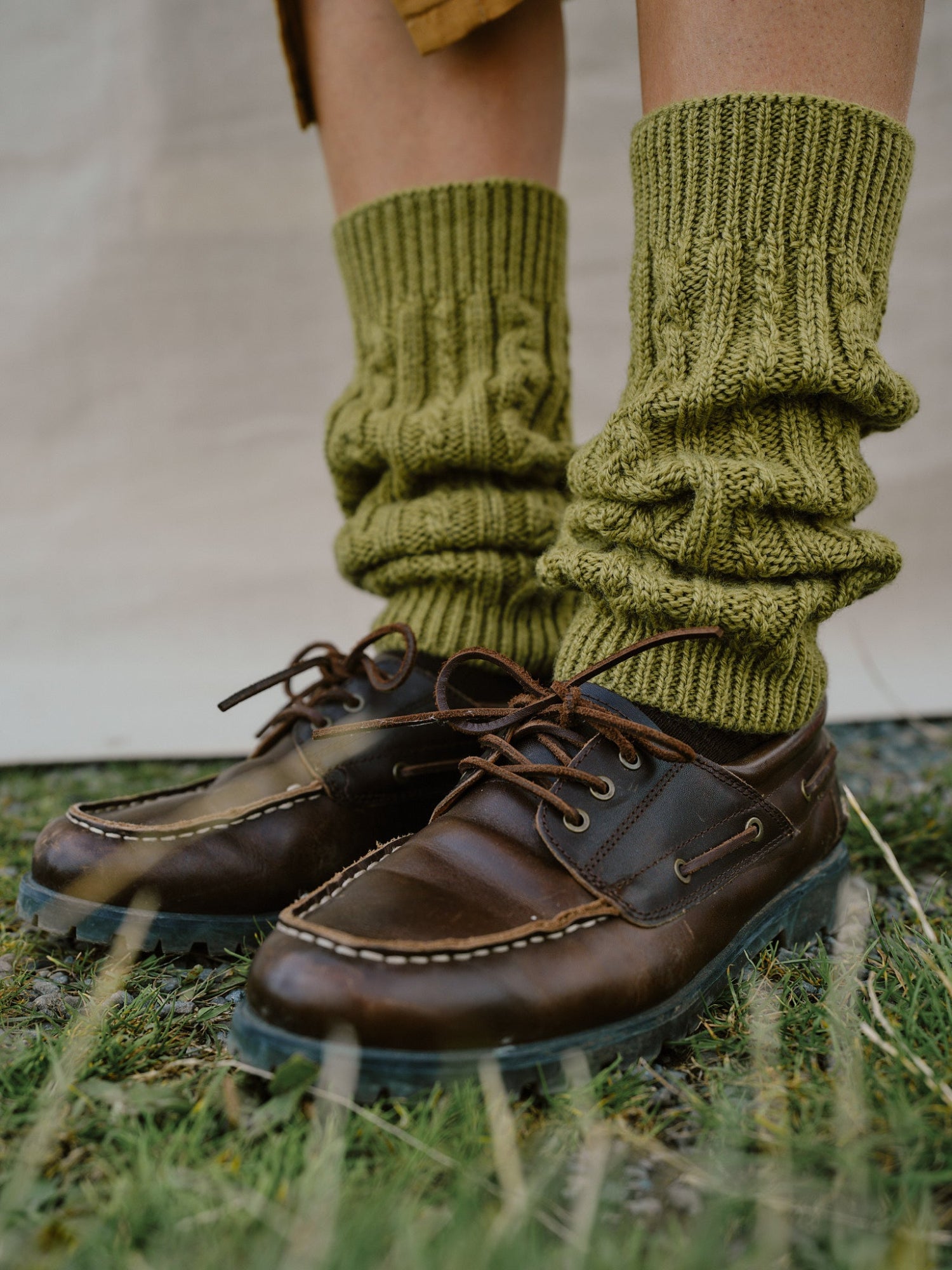 Whitby Leg Warmers Moss