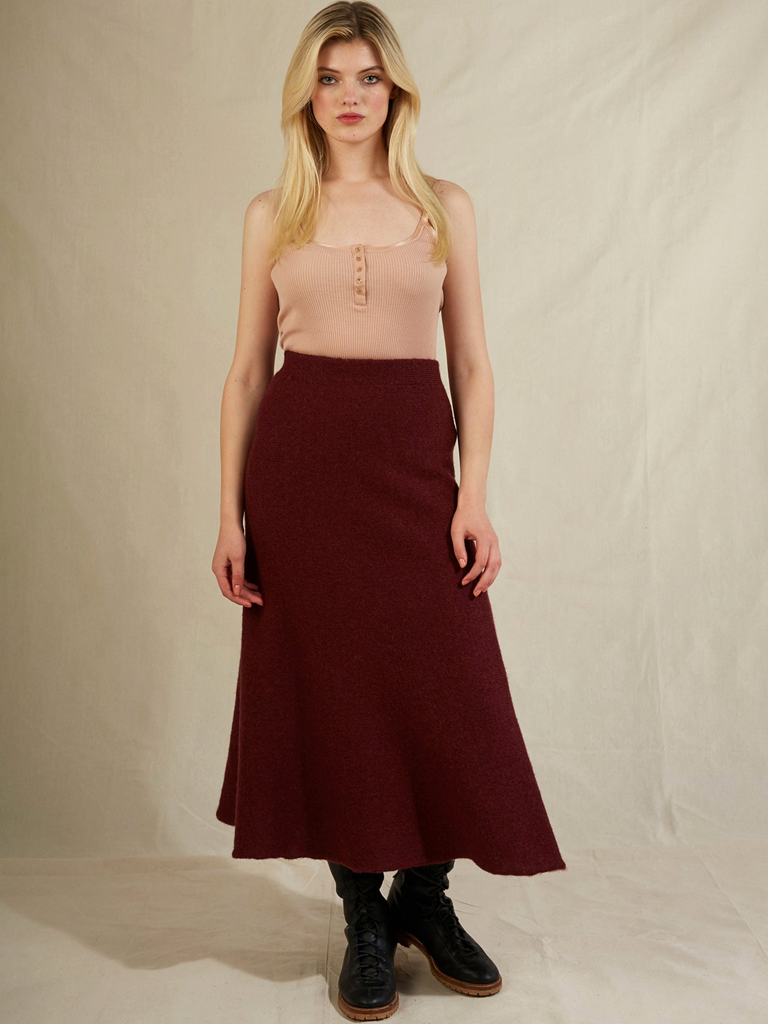 Carolyn Skirt Claret