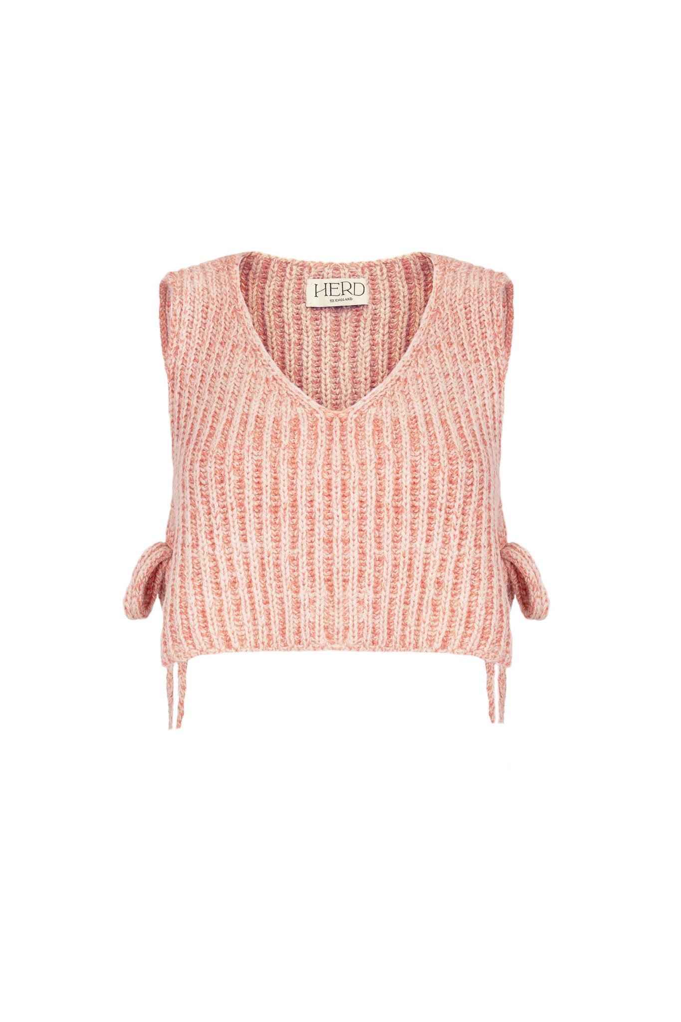 Eccleston Tabbard in Ecru & Coral Mouline