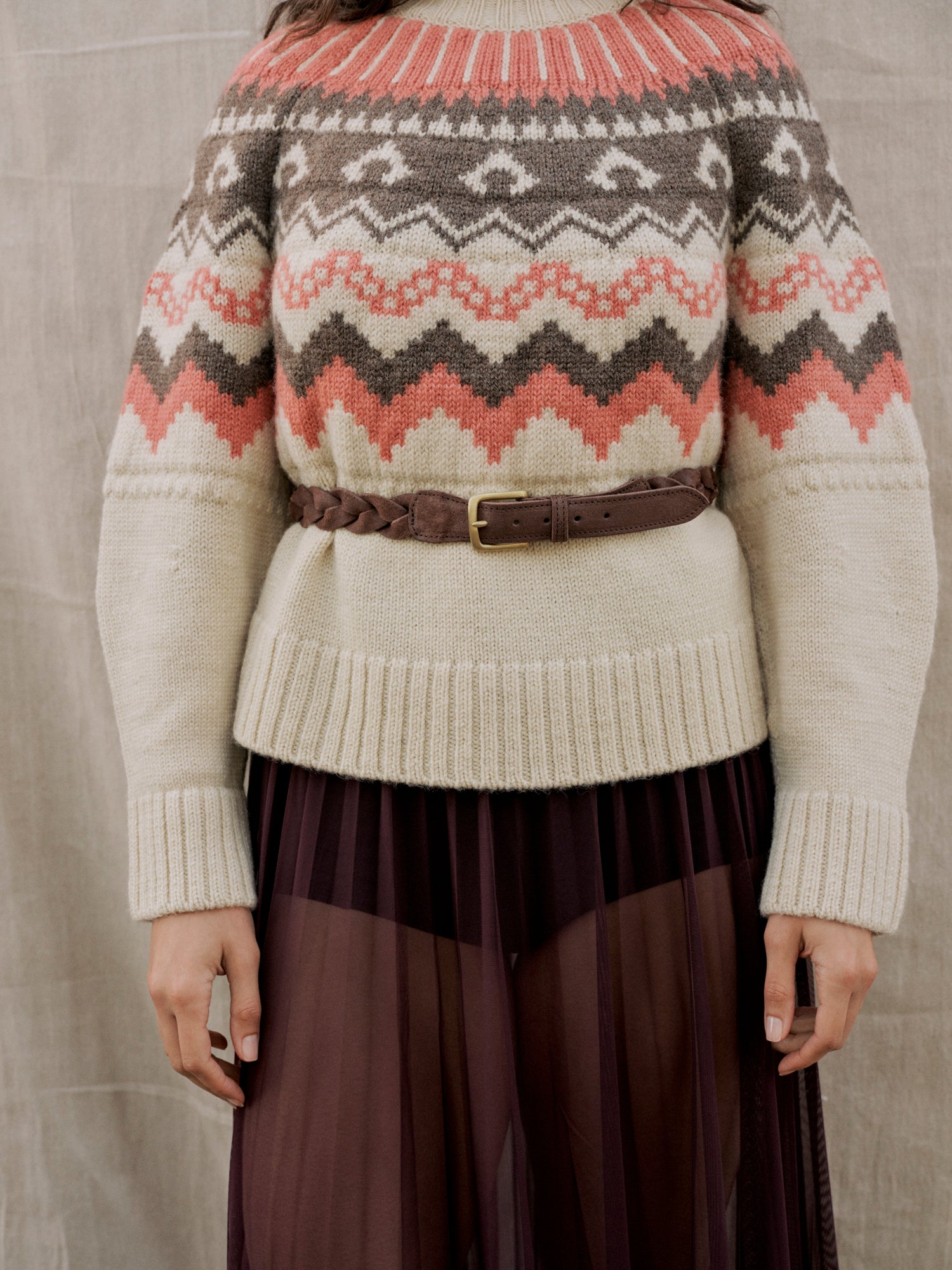 Joni Belt Suede & Brass