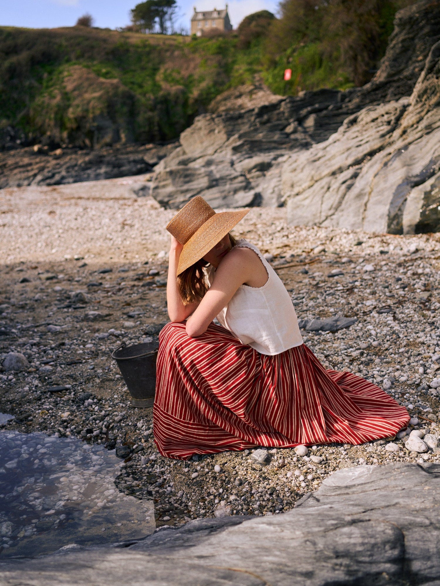 Pippin Skirt Strawberry Stripe