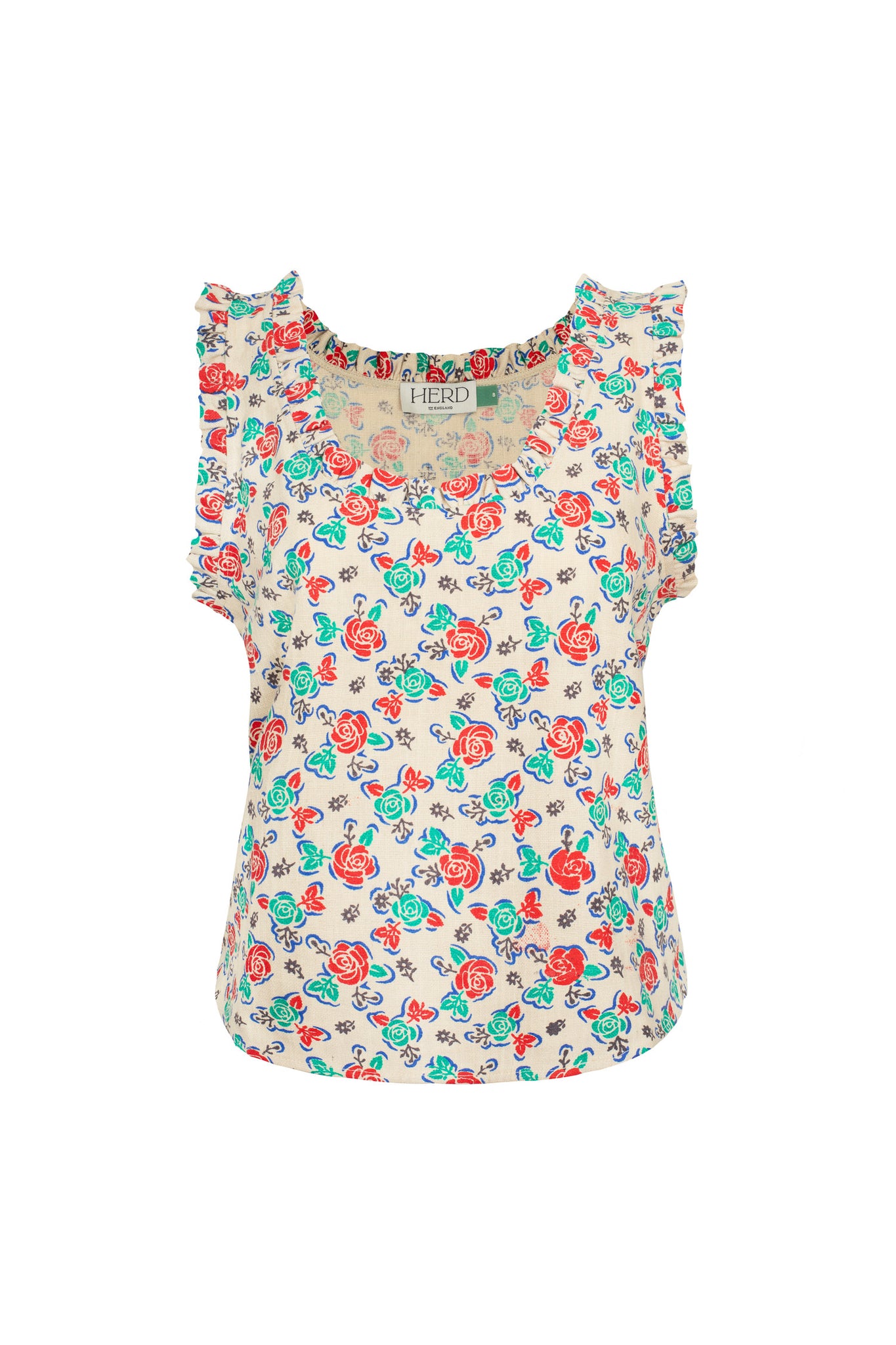 Quince Vest in Vintage Print