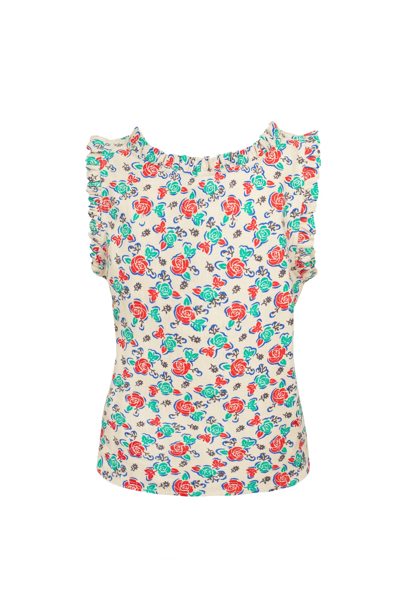 Quince Vest in Vintage Print