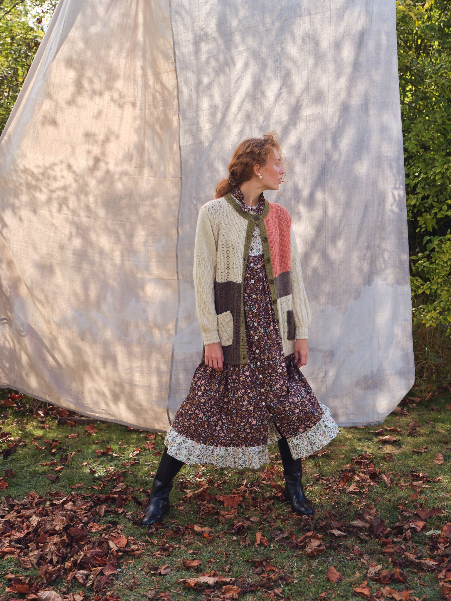 Freckleton Cardigan in Patchwork