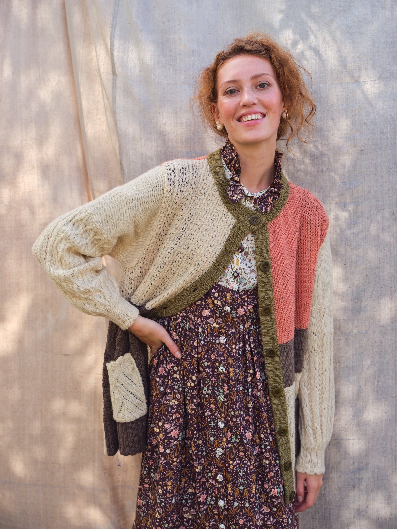 Freckleton Cardigan in Patchwork