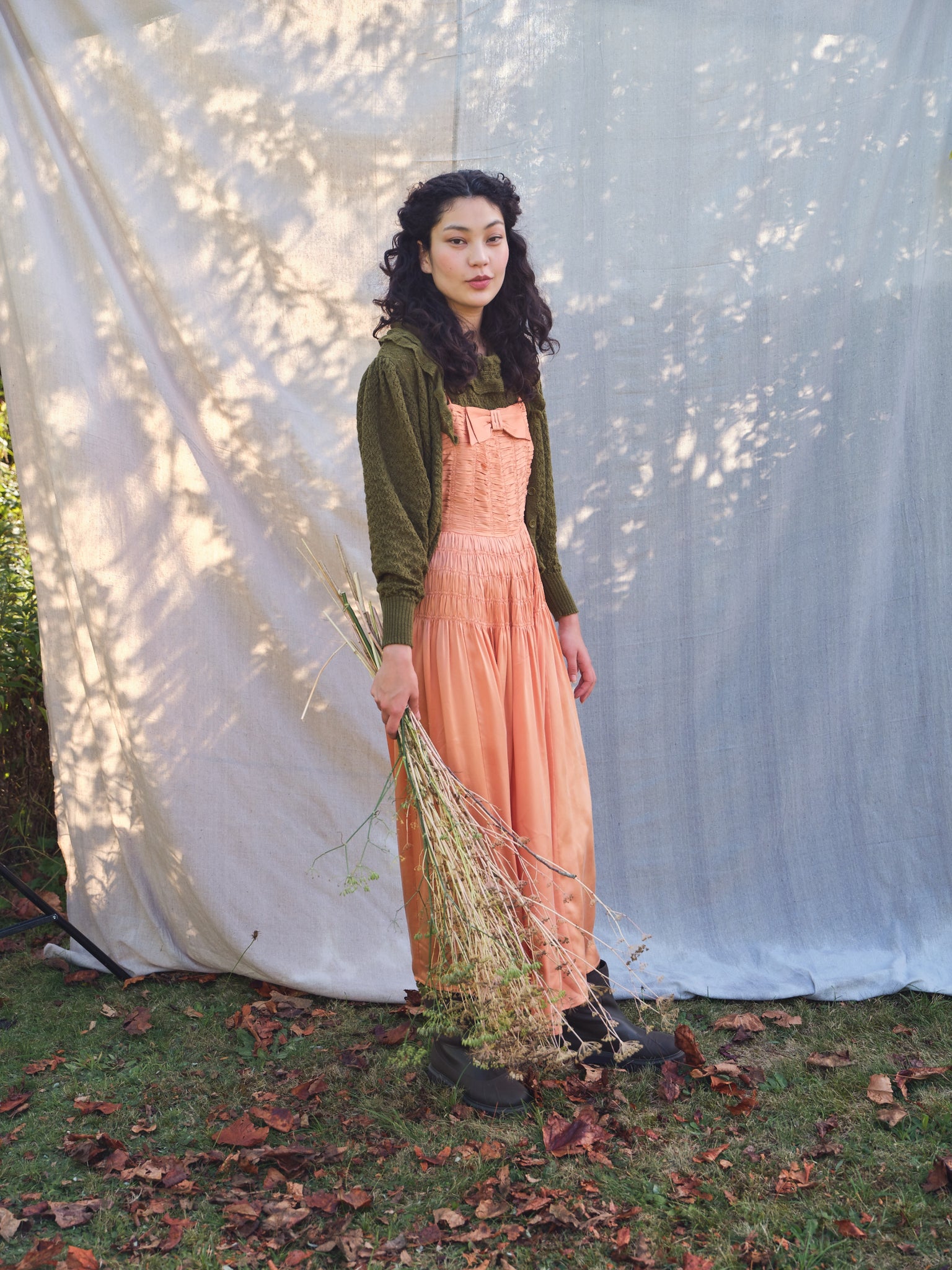 Lytham Cardigan in Forest