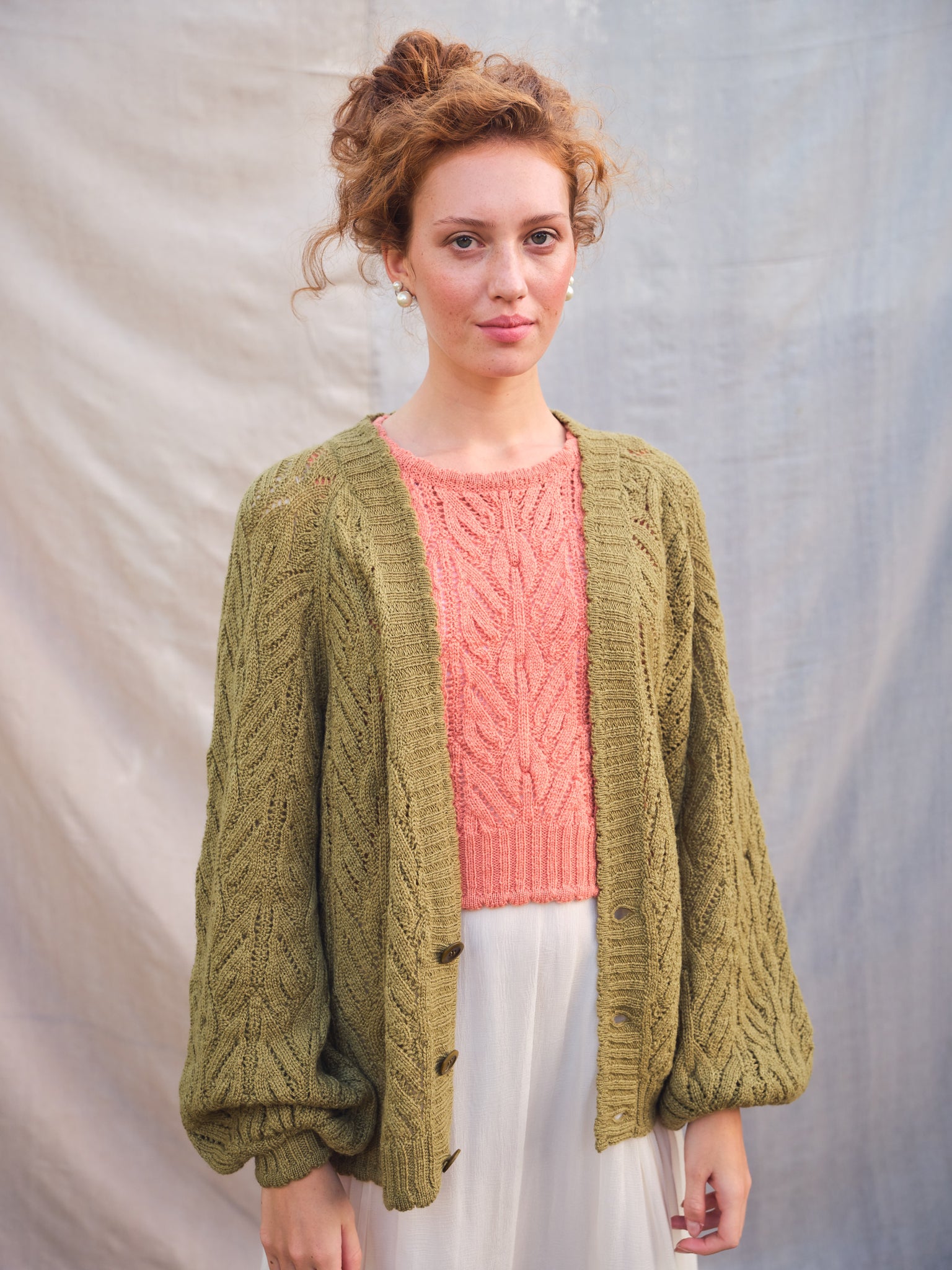 Wyre Cardigan in Moss