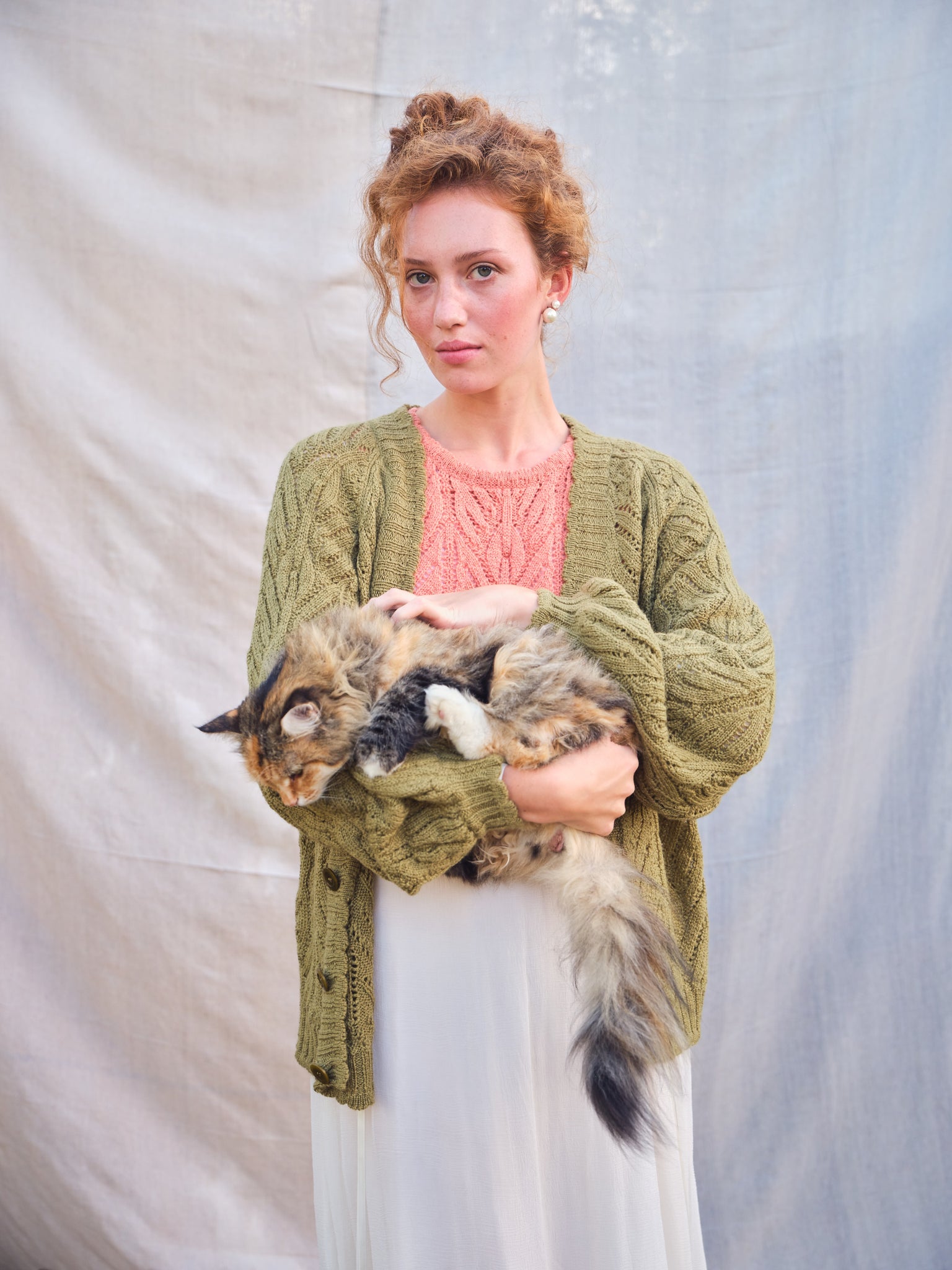 Wyre Cardigan in Moss