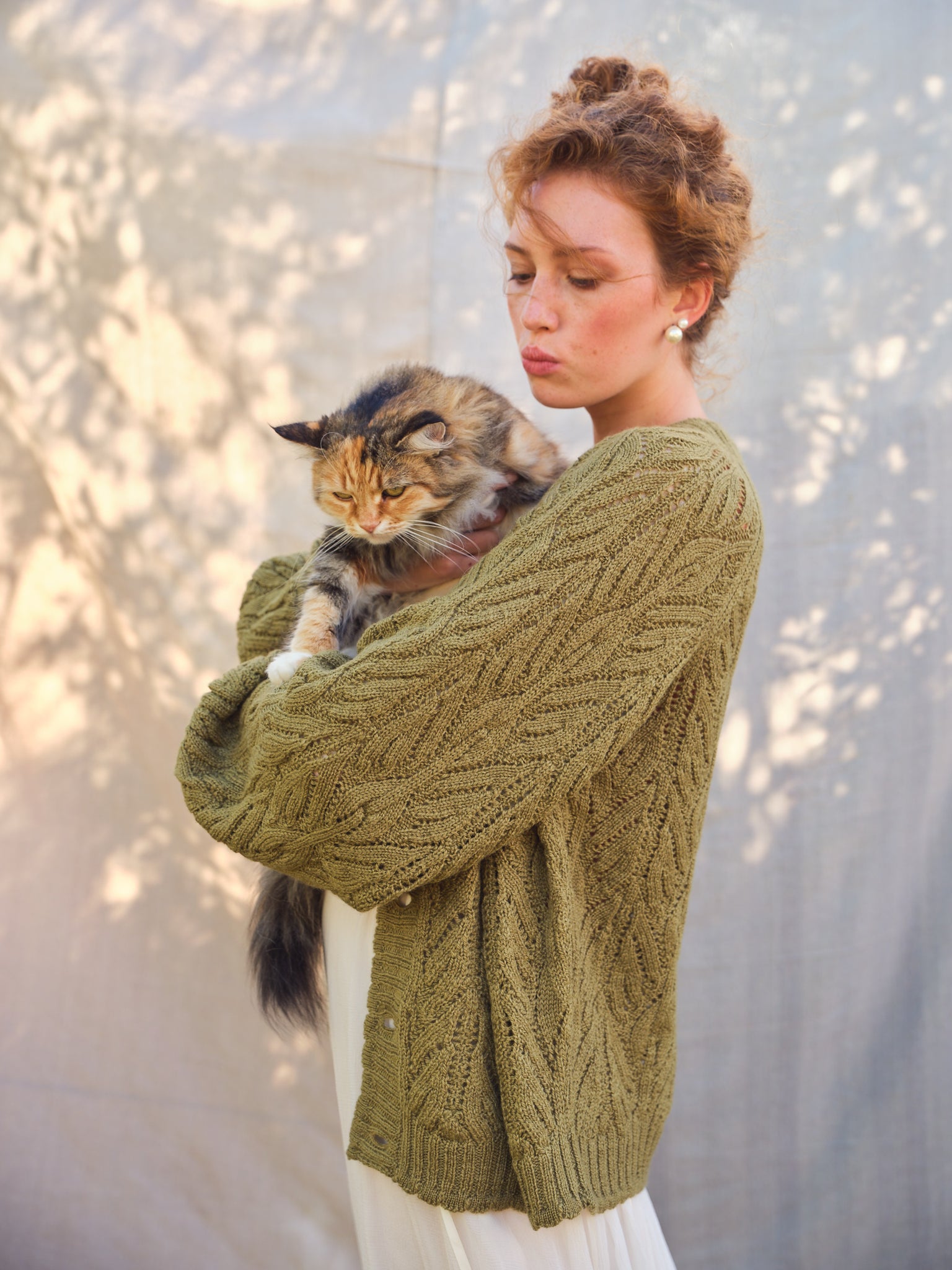 Wyre Cardigan in Moss