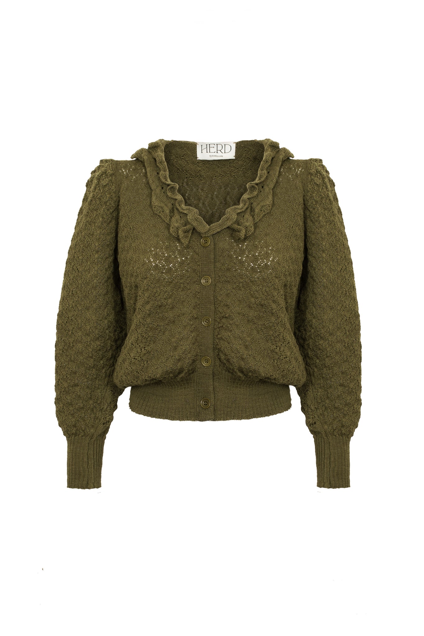 Lytham Cardigan in Forest
